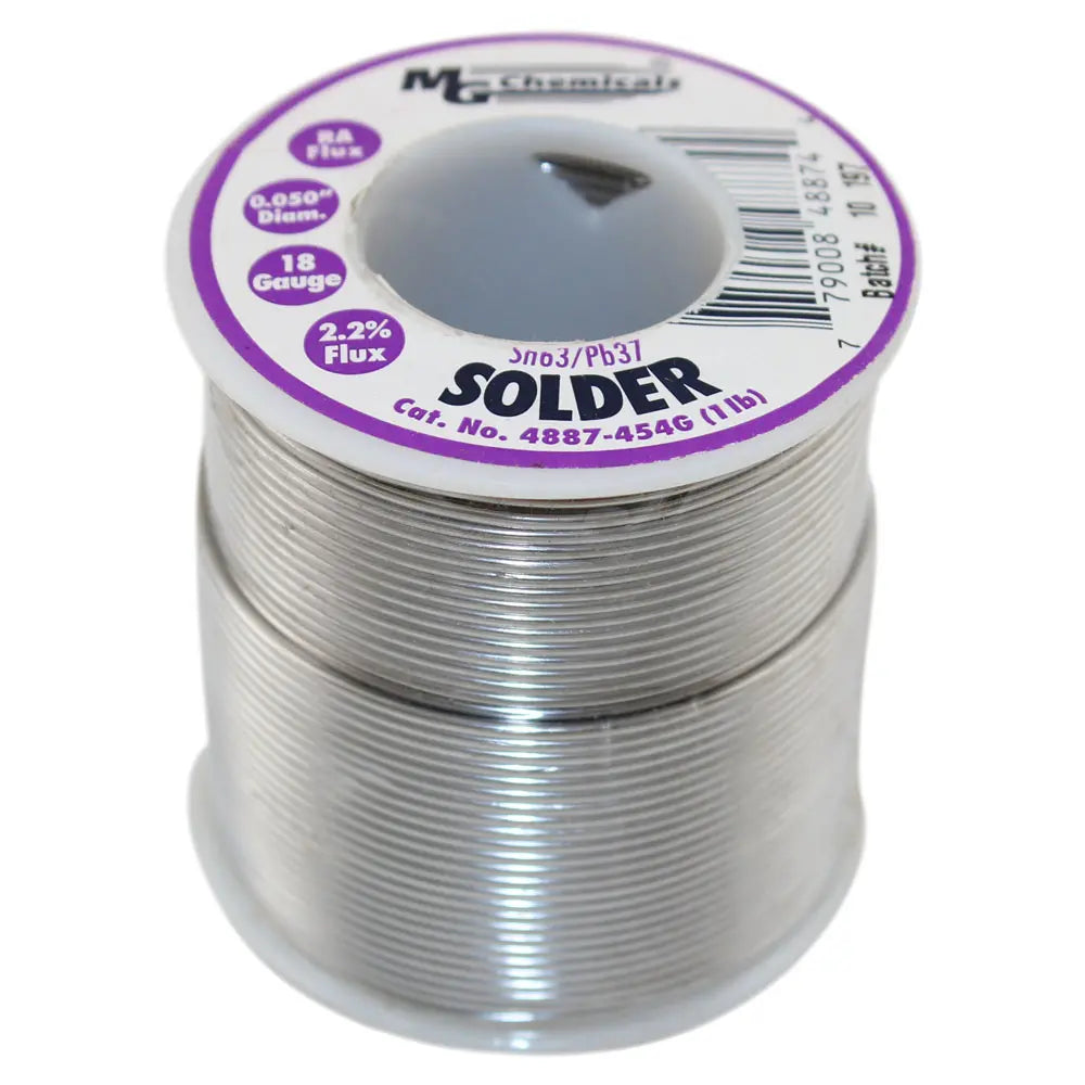 Leaded Rosin Activated (RA) Wire Solder Sn63Pb37 (63/37) 16 AWG