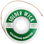 Desoldering Wick for Solder Removal, 2mm Width, 5' Length