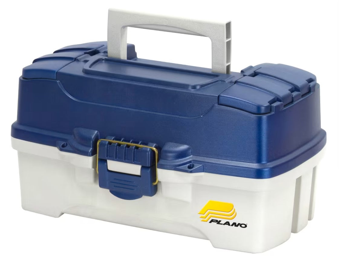 いれい box ② Plano 2-Tray Tackle Box - Blue Metallic/Off White, Size 14-1/4