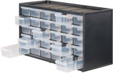 Storage Organizer, 30 Small Drawer Modular Storage System, Easily Stackable, Black/White