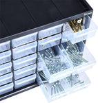 Storage Organizer, 30 Small Drawer Modular Storage System, Easily Stackable, Black/White