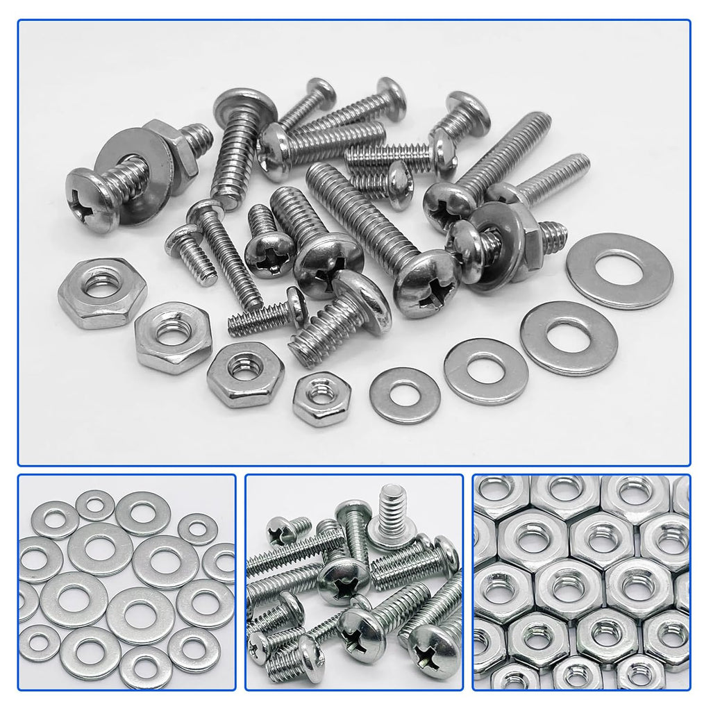 Bolt Kit 1110Pcs. Nuts and Bolts Assortment Kit, Stainless Steel Hardware Assor ...