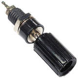 Black 5-Way Binding Post, Insulated, Accepts Banana Plug or Spade Lug