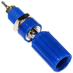Blue 5-Way Binding Post, Insulated, Accepts Banana Plug or Spade Lug