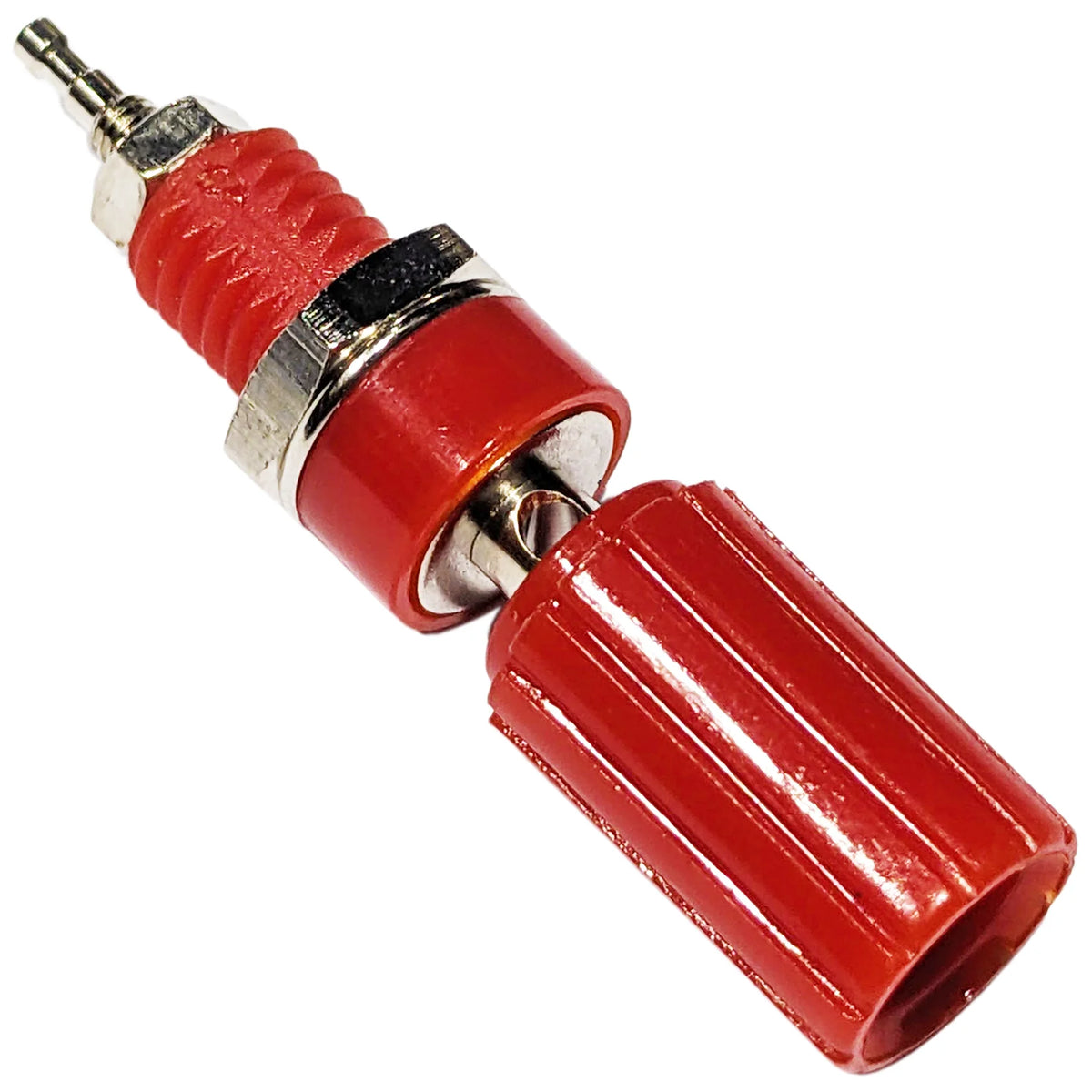 Red 5Way Binding Post, Insulated, Accepts Banana Plug or Spade Lug