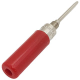 Insulated Tip Probe, Solderless (Red), 0.08" Diameter with Needle Point