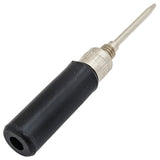 Insulated Tip Probe, Solderless (Black), 0.08" Diameter with Needle Point