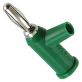 Banana Plug Stack Up With Safety Collar, Solderless, Green (1825-5)