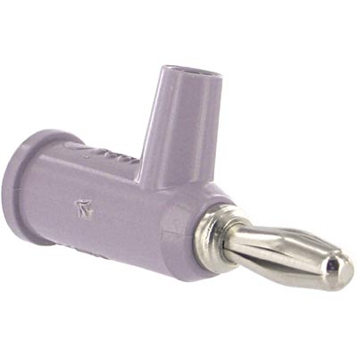 Banana Plug Stack Up With Safety Collar, Solderless, Violet (1825-7)