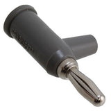 Banana Plug Stack Up With Safety Collar, Solderless, Gray (1825-8)