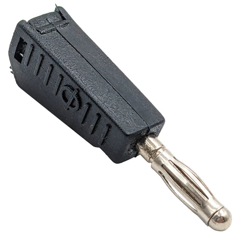 Plug 4mm Stackable Black Stackable 4mm Banana Plug Connector for Building or Repairing Te ...