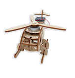 Wooden Solar Kits: Helicopter with Motor