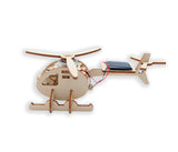 Wooden Solar Kits: Helicopter with Motor