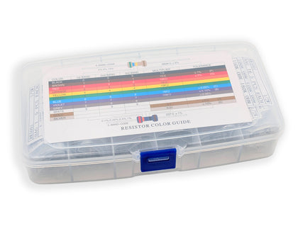 365 Piece Resistor Kit 1/2 Watt in Compartmentalized Cardboard Storage Box - Wide Variety of Values