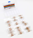 365 Piece Resistor Kit 1/2 Watt in Compartmentalized Cardboard Storage Box - Wide Variety of Values
