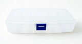Plastic Box, 6 Fixed Compartments, 7.5 x 4 x 1.25"