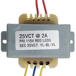 25VCT @ 2A Power Transformer with Wire Leads and Foot Mount