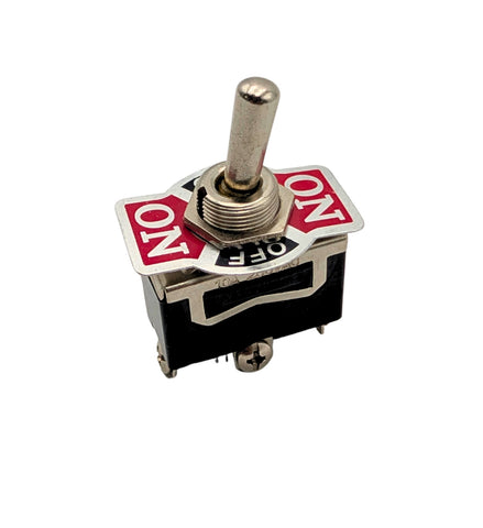 Standard Toggle Switch, SPDT, ON-OFF-ON, Screw Terminal