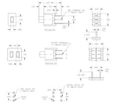 Momentary Switch, SPDT MOM, 3 Pin