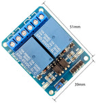 2 Channel 5V Relay Module With Low Level Trigger, Can Be Controlled By Arduino, 8051, AVR, PIC, DSP, ARM, ARM, MSP430, TTL logic