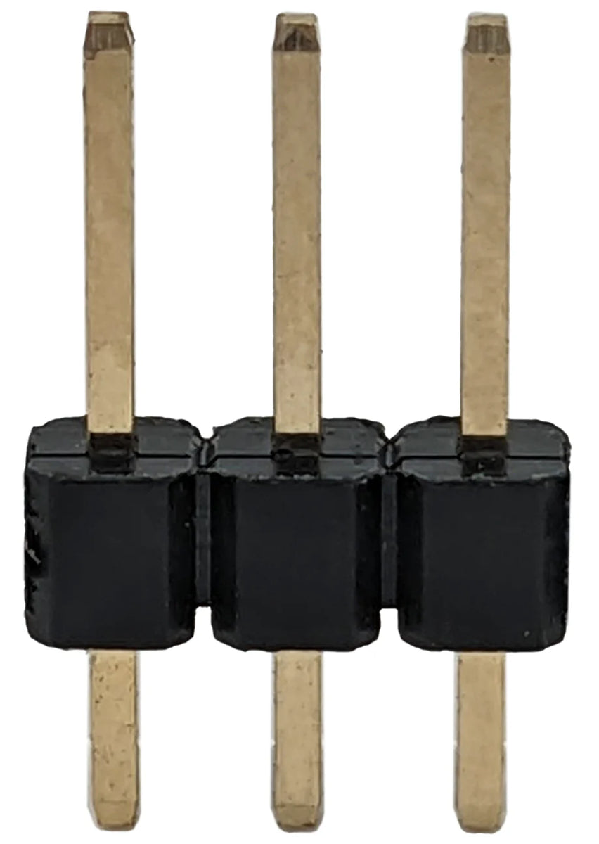 3 Pin Single Row Male Header, 0.025