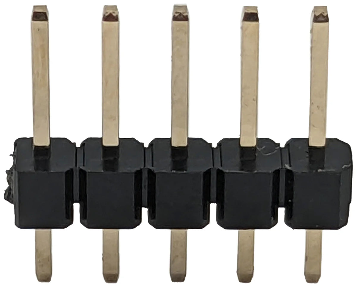 5 Pin Single Row Male Header, 0.025