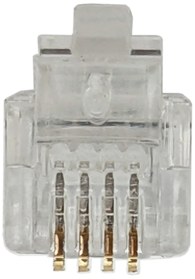 10 Pack RJ11-4 Modular Plugs, 6P4C, Twisted Stranded Wire – Electronix ...