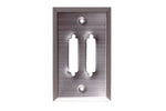 Stainless Steel Wall Plates, Dual, DB25 Hole