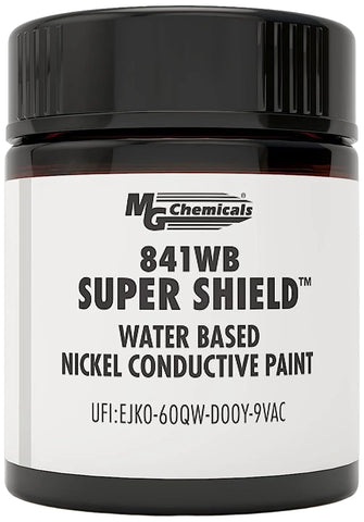 MG Chemicals 841WB Super Shield Water Based Nickel Print Conductive EMF Shielding Paint, 12mL Liquid (841WB-15ML)