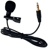 Mini Clip-on Microphone with 3.5mm Plug, 4½-foot Cable - Wearable on Shirt, Tie, or Pocket