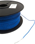 Blue 1000 Feet, UL 1007/1569, 24 Gauge Solid Hook Up Wire (Tinned Copper), 300V Rating, 80ºC Temperature Rating