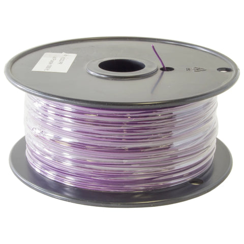 Purple 1000 Feet, UL 1007/1569, 24 Gauge Solid Hook Up Wire (Tinned Copper), 300V Rating, 80ºC Temperature Rating