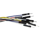 10 Piece Set of 12" Male to Male Jumper Wires (5 Colors)