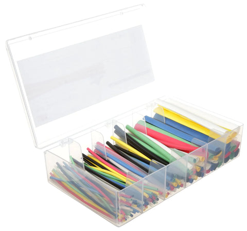 3M Heat Shrink Tubing Color Assortment Kit, 3/32" to 1/2" Single Wall (Thin) Polyolefin (FP-301)