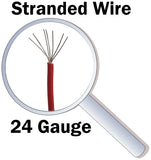 24 Gauge Hook-Up Wire Kit, Stranded Tinned Copper Wire, Six 25 Foot Spools with Metal Spool Holder