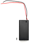 9V Battery Holder with Cover, ON/OFF Switch, Red & Black Wire Leads