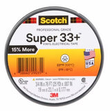 Scotch® Super 33+ Vinyl Electrical Tape, 3/4 in x 76 ft, 1 in Core