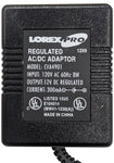 Lorex Pro AC/DC Power Adapter Model CVA4901 12V DC 300mA (Center Positive)