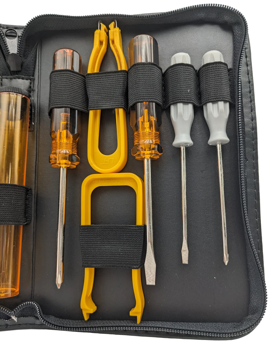 Computer Chip Tools 12 Piece Computer and Electronics Toolkit with Chip Inserter, T15 Scre ...