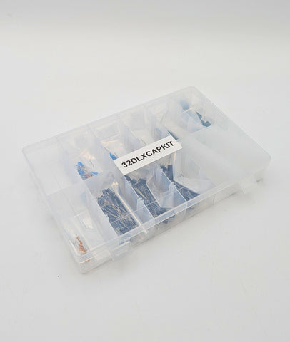 145 Piece Deluxe Capacitor Kit - Includes Disk, Mylar, Monolithic, and Electro Radial Capacitors