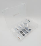 145 Piece Deluxe Capacitor Kit - Includes Disk, Mylar, Monolithic, and Electro Radial Capacitors