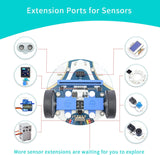 ELECFREAKS microbit Mini Cutebot Kit Compatible with BBC Micro:bit V2 and V1, DIY Programmable Robot Car Kit, STEM Educational Project, Graphical Makecode Coding Car(Without Micro:bit and AAA Battery)
