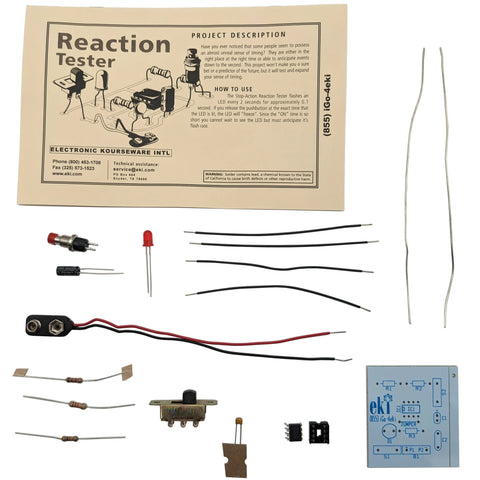 EKI Reaction Tester Soldering Practice Kit (Beginner Skill Level)