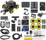 Robotic Kit for Arduino Robot Car AI Camera Vision Recognition Tracking Obstacle Avoidance Pick-and-Place Gripper, Programmable STEM Robot