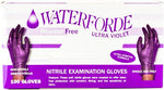 Waterforde Powder-Free Nitrile Exam Gloves – 4 Mil Box of 100 (Small)