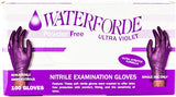 Waterforde Powder-Free Nitrile Exam Gloves – 4 Mil Box of 100 (X-Large)