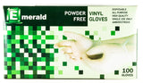 Emerald Shannon Powder-Free Vinyl Gloves – 4 Mil - Case of 1000 (Small)