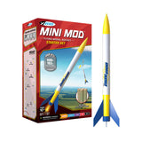 Estes Mini Mod 13mm STEM Model Rocket Starter Set, Comes with Launch Pad, Electron Beam Launch Controller, 4x A3-4T Engines, Plugs, Starters and Wadding