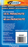 Estes 18 Inch Parachute for Model Rockets (2267)