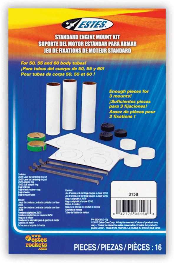 Estes Regular Engine Mount Kit - Includes Enough Pieces for 3 Mounts ...